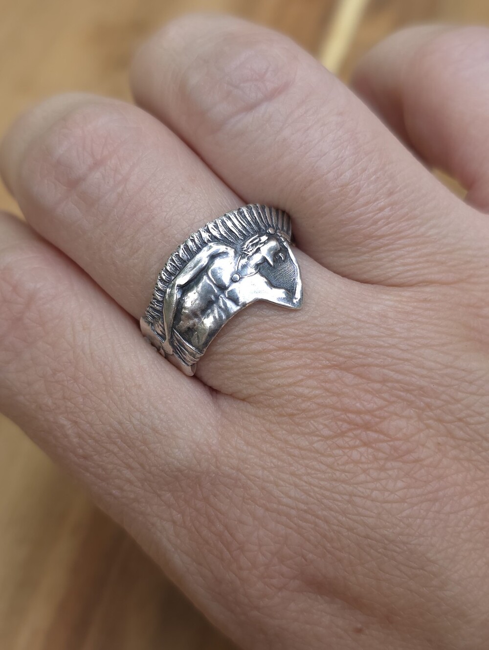 Vintage | Sterling Silver | Native American Spoon Ring | Dainty | Size 8